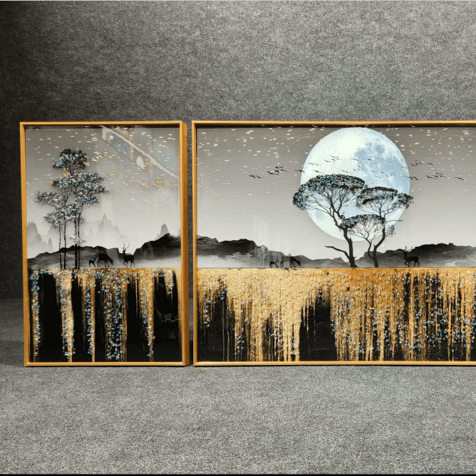 Unique Crystal Wall Painting Style 11